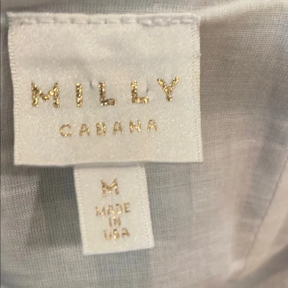 Milly Cabana Leaf Pattern Strapless Maxi Dress size M - Picture 6 of 7